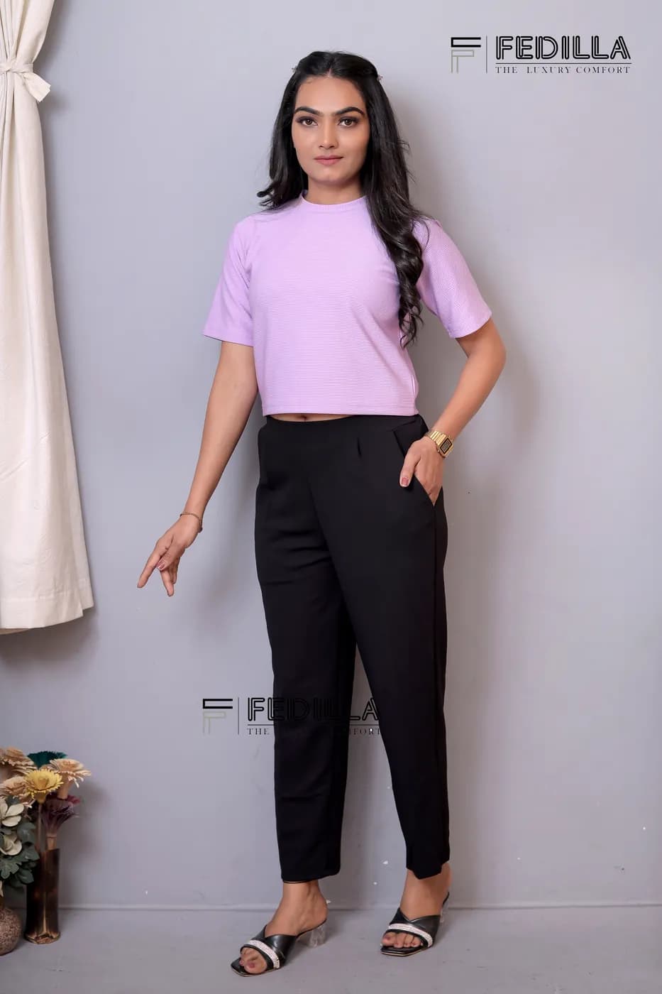 FF-53 Ankle-Length Trouser - Black — photo 2