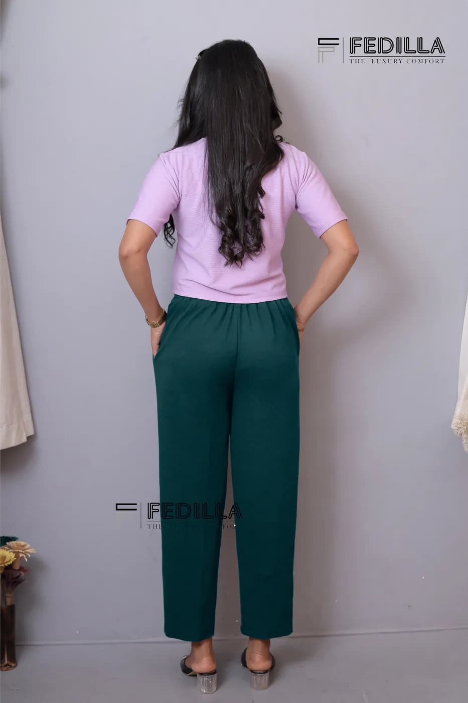 FF-53 Ankle-Length Trouser - Teal — photo 4